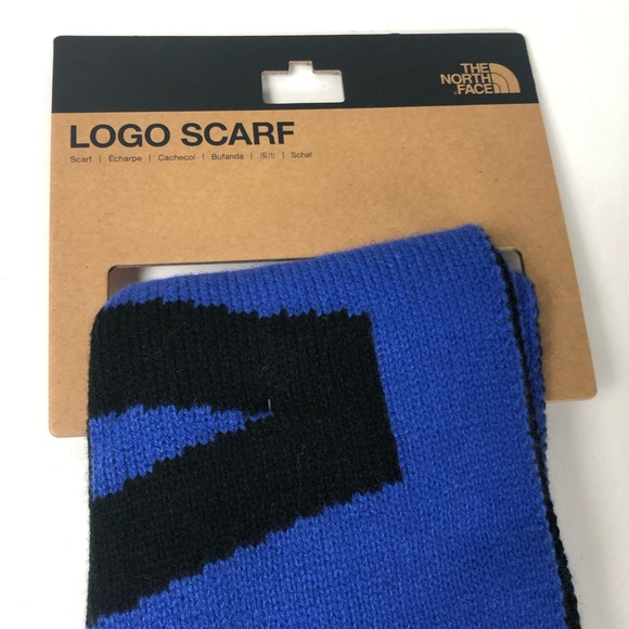 TNF The North Face Reversible Logo Scarf NWT Bold 2 Tone Design Unisex Scarves - Picture 3 of 6